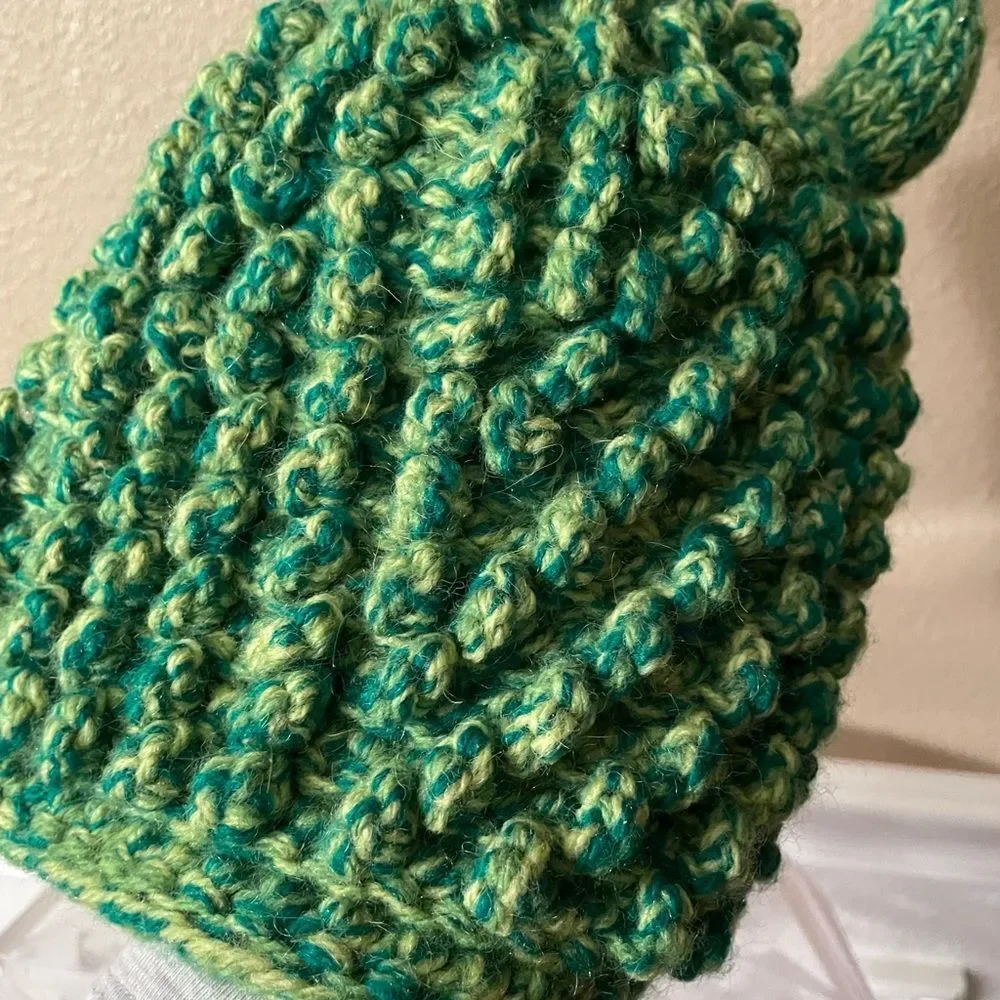 Andes Gifts Kids Hand Crocheted Monster Hat Ages 5-8